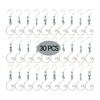 WEIBIAO Christmas Ornament Hooks - Silver Wire Hooks, Acrylic Jewelry