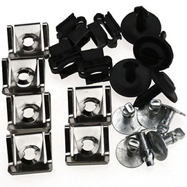 YINETTECH Undertray Guard Engine Under Cover Fixing Fitting Clips Kit