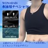 Wonababi Women's Nave Shirt for Swimming, Black, M