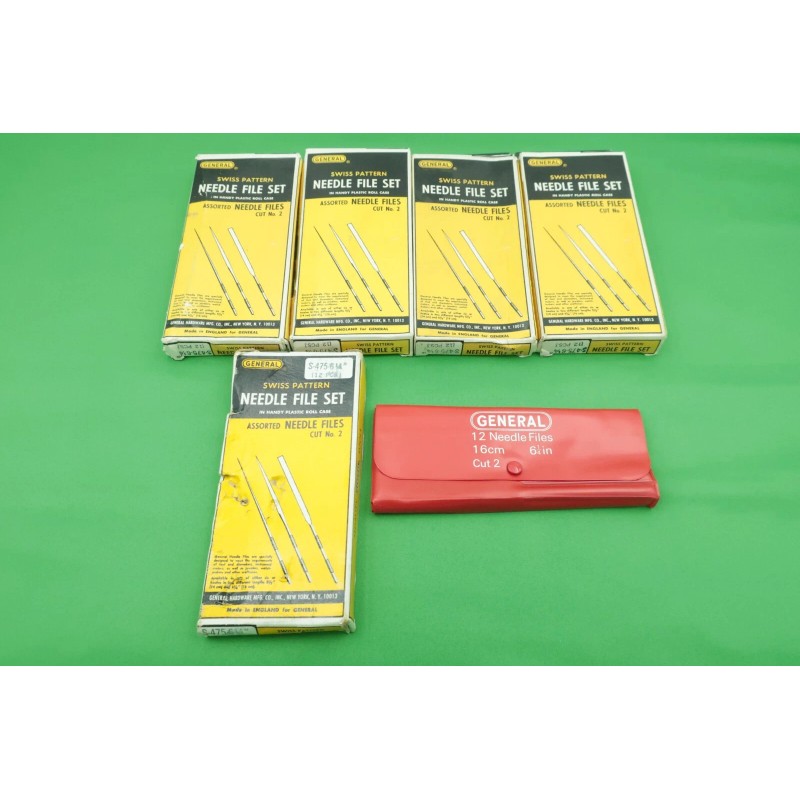 General S-475 Swiss Pattern Needle File Set 6 1/4" England