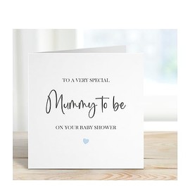 BLUE Baby Shower Card, Mummy To Be, Baby GirBaby Congratulations Card, Pregnancy Congratulations Card, Parents To Be Card, Bun In Oven, Expecting a Baby, New Baby News, Soon to be Mum