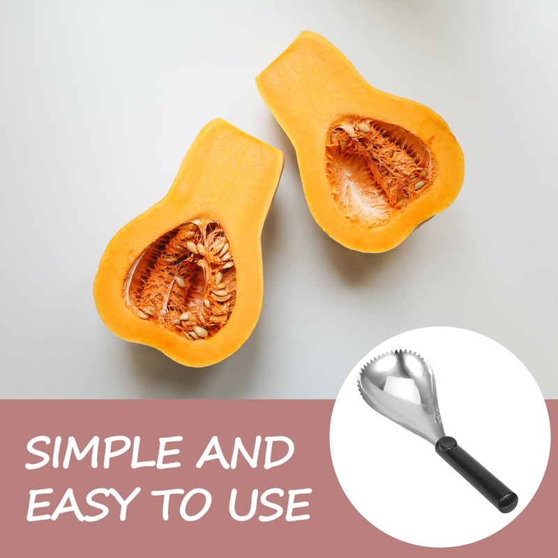 Alipis Pumpkin Scoop Stainless Steel Fruit Corer Remover Grapefruit Spoons