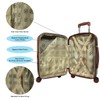 HomeStock Lakefront Luxury Europe 24-Inch Expandable Spinner Luggage with TSA
