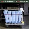 4" x 1.25" Caster Set of 4 Replacement Wheel, Polyurethane