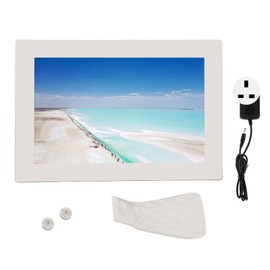 10 Inch WiFi Digital Picture Frame IPS Touch Screen Easy Setup to Share Photos Videos Smart Cloud Photo Frame with 16GB Storage 100‑240V UK Plug