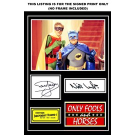 Stunning Quality Only Fools & Horses Signed/Autographed Print (A4 Print 29.7cm x 21cm)
