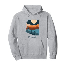 Prescott Arizona Desert Style Boho AZ Landscape Pullover Hoodie