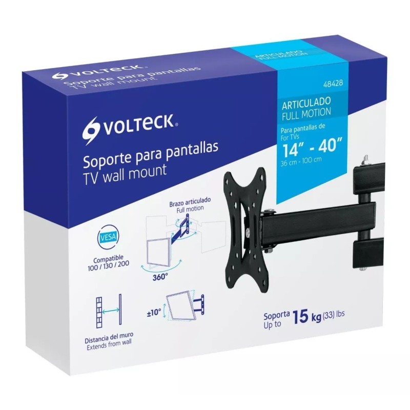 Volteck Base Soporte Patalla 14 A 40 Articulado Volteck 48428