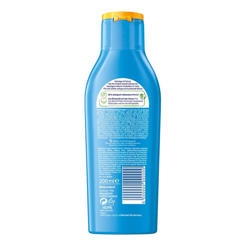 NIVEA Sun Summer Complexion Sun Lotion SPF 20 (200 ml),