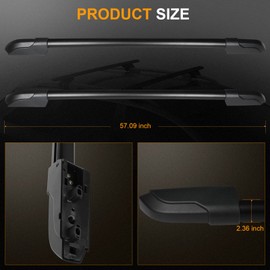 FINDAUTO Cargo Rack Fit for for Honda Pilot 2009-2015 165LBS Side Rails Crossbars OE Style Top Rail Roof Rack Aero Aluminum Cross Bar Luggage Rack Rail