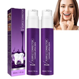 Dyceittdia 2PCS Zahnpasta, Lila Zahnpasta, V34 Lila Zahnpasta, Zähne aufhellen, Flecken entfernen, Zähne reinigen, 2PCS*50ml, toothpastes1