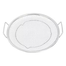 generic Cesta De Frutas De Acero Inoxidable Malla Metálica Plateada