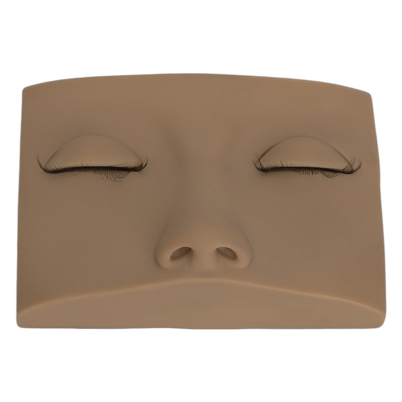 Eyelash Practice Mannequin Face Silicone Lash Mannequin Head with Double