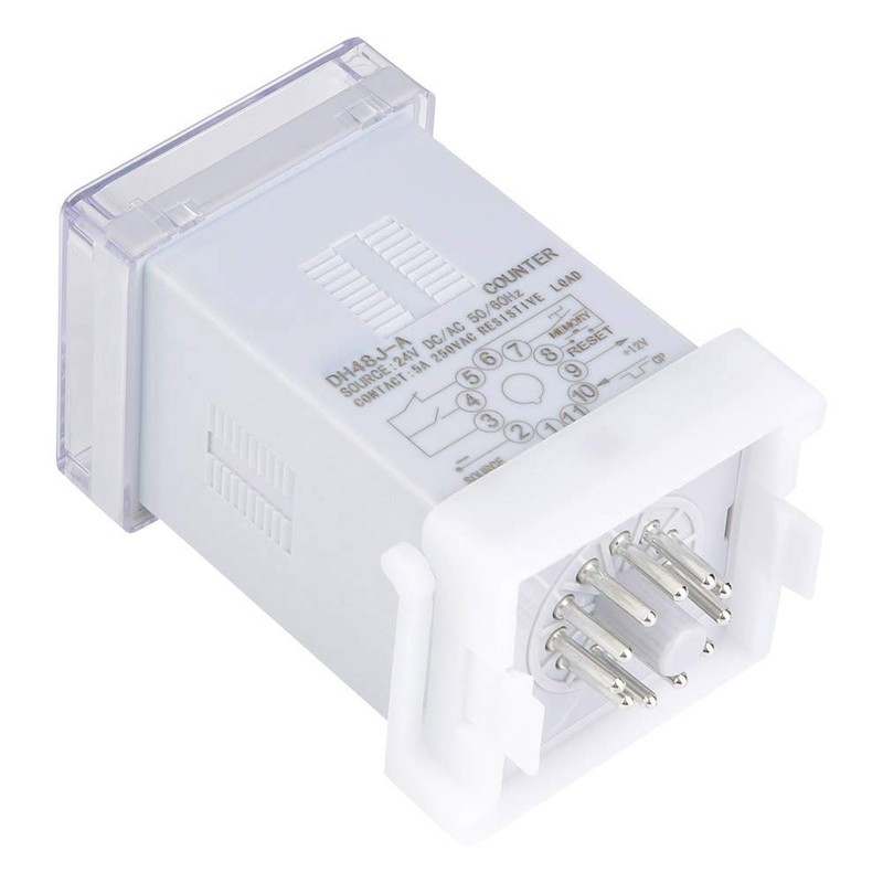YWBL-WH DH48J-A Digital Counter Relay LED Display 1-999900 11-Pin 24V