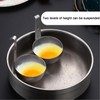 2 PCS Poached Egg Pan+1 Brush, Egg Poacher, Egg Poaching