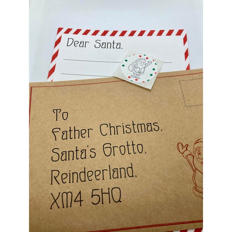 Letter to Santa kit | letter, envelope and sticker included