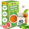 LeafLea Guava Leaf Tea, 40 Individually Wrapped Tea Bags, Made