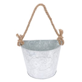 BESPORTBLE Semicircle Wall Hanging Flowerpot Hanging Planter Container Chic Iron Holder Vintage Flowerpot Home Wall Flowerpot Wall Hanging Pot Holder Decor