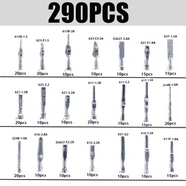 XINTAIHELE 690PCS Pin Connector Kit,1/1.5/1.8/2.2/2.8/3.5mm Automotive Car Electrical Terminal Pins Motorcycle ATV Terminal Removal tool