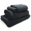 Blue Label 500gsm Plain Black Bath Towel (SEE SIZE OPTIONS)