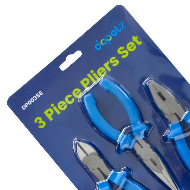 Dapetz ® Pliers Set 3 pcs. Professional Heavy Duty Plier