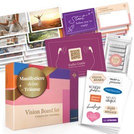 Vision Board Set | 162 Cards for Mindfulness & Positive Thinking | Achieve Goals in 2025 | Visualise the Life of Your Dreams | Gifts for Women, Best Friend, Sister, Girls' Night