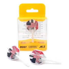 CUESOUL AK5 Integrated Dart Shaft Dart Flights Standard Shape 28mm-American Flag Design