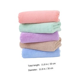 Milisten 5 Pack Pet Shower Towels Absorbent Bath Towel Set for Hamster Small Animals Quick Dry Soft Multi-Use Pet Bedding Rabbit Bath Towel