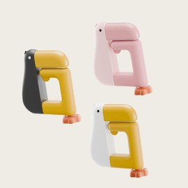 Purse Hook for Table,Portable Duck Shaped Detachable Desk Hook,Foldable and Non-Slip Bag Hanger,3Pcs Pink Black White for School,Office Desk Storage,Organization