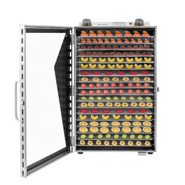 GMSLuu 18 Stainless Steel Trays Food Dehydrator,Food Dryer Food Dehydrator Machine Adjustable Timer and Temperature Control for Fruit, Meat, Beef, Jerky, Herbs.