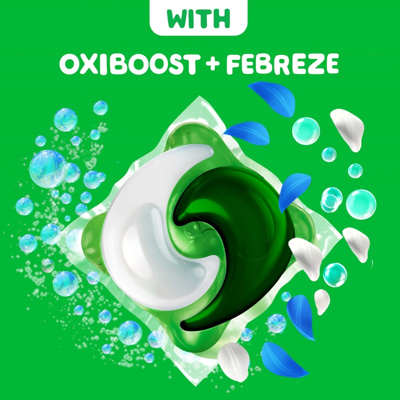 Gain flings Ultra Oxi Laundry Detergent Pacs, 60 Count, Waterfall