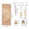 Feather Pen Set with 10 Interchangeable Nib Fire Lacquer Wax