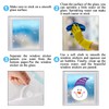 JarThenaAMCS 9 Sheet Winter Window Clings Funny Christmas Snowman Snowflake