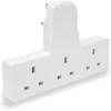 Multi Plug Adaptor, 3 Way Plug Adapter Uk Surge Protected