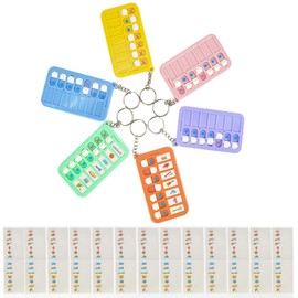 Augweyang Chore Planning Chart Key Chains 6Pcs Chore Schedule Key Rings Daily Weekly Memo Checklist Boards with 18pcs List Cards Stickers for Kids Adults Habit and Behavior Planner Tracker