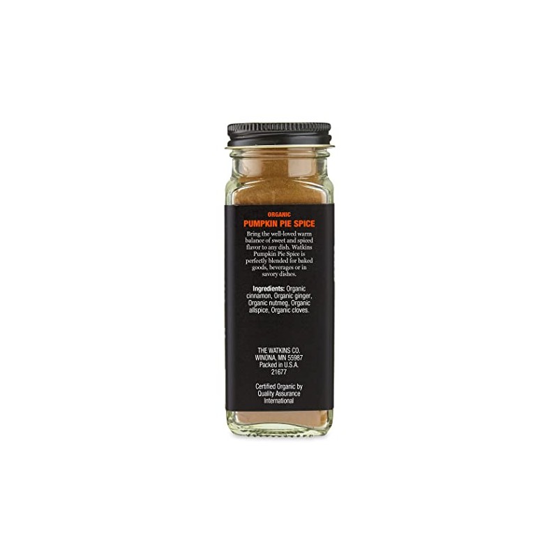 Watkins Organic Pumpkin Pie Spice, 2.6 oz., 1-Pack