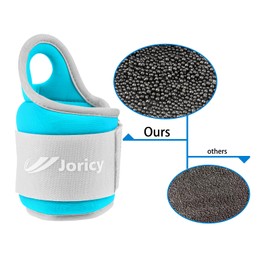 Wrist Weights for Men Women 2LBS Pair (1 LB Each Weight) Hand Weights Arm Weight with Thumb Loops Lock Weights Weighted Gloves for Running Walking Cardio Exercises Sport, Light Blue