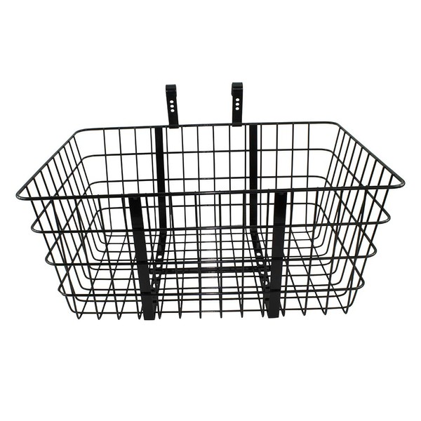 Giant Steel Front Mount Wire Basket (Black)