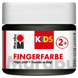 Kids Finger Paint; 100ml Tin, Black