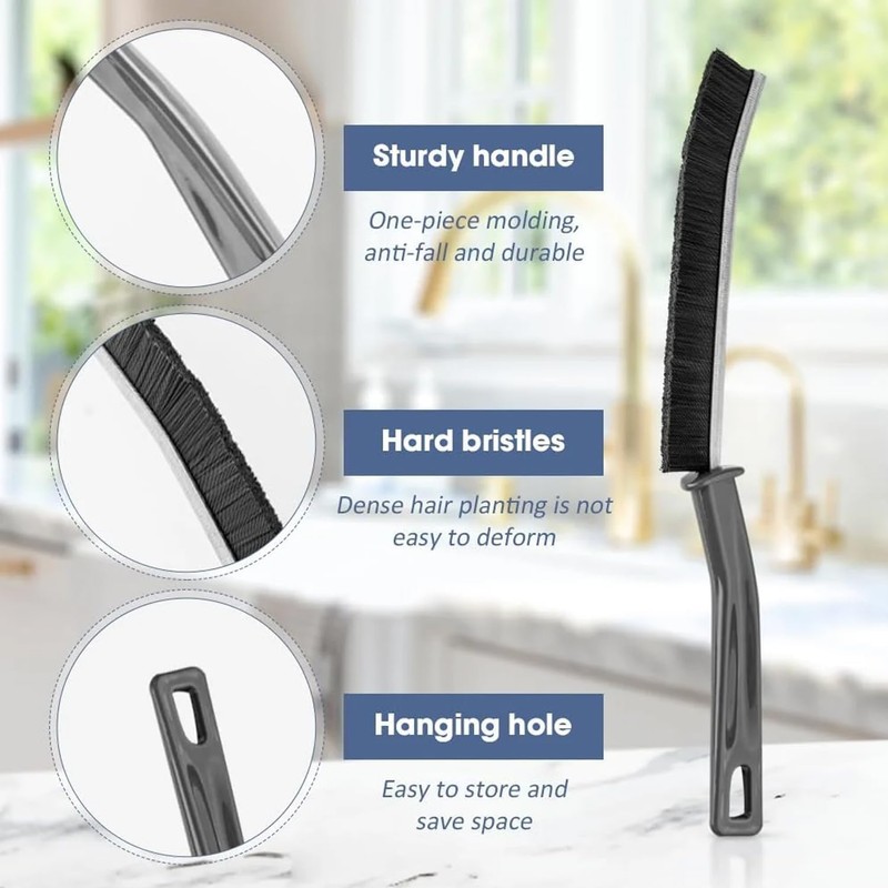 Crevice CleaningBrush, Multifunctional Gap CleaningBrush Tool, Bathroom Gap Brush, Grout