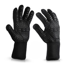 TTSTOIEE Guanti Barbecue, Resistenti al Calore Fino a 800°C, Heat Resistant Gloves for Grill, Oven and BBQ - Non-Slip Thermal Gloves, 1 Pair