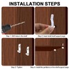20pcs Self Locking Shelf Support Pegs, Clear Plastic Shelf Pins