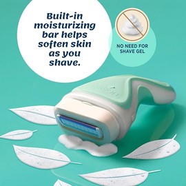 Maquinillas de afeitar Schick Intuition para mujeres con piel sensible | 1 maquinilla de afeitar y 4 repuestos de hoja de afeitar Intuition con aloe o