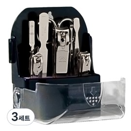 777 Spaceship Nail Clippers 8 Piece Set Silver 3 Sets / 777 우주선 손톱깎이 8종 세트 실버 3세트