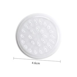 TOVINANNA Salon Eyelash Glue Holders 20pcs Flower-shaped Lash Glue Delay Plates for Lash Bonding
