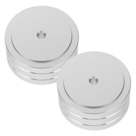 LALAFINA 2pcs Vibration Furniture Pads Aluminium Alloy Isolation Feet Cushions for Speaker Amplifier High Density Damping Detachable Ring for Turntable CD Player