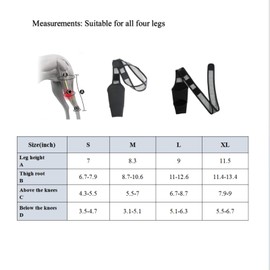 Generic Dog Leg Brace,Dog Knee Brace for Back Leg,Dog Hop Support Brace for Dog Arthritis,Leg Fracture Fixation,Steady and Adjustable (M), Medium