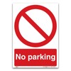 No parking Sign - A5 1mm Rigid Plastic Sign -