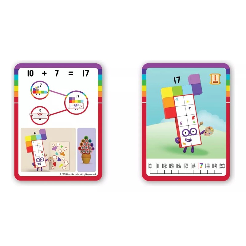 Hand2mind Set Del 11 - 20 Bloques Numberblocks Juguete Didáctico