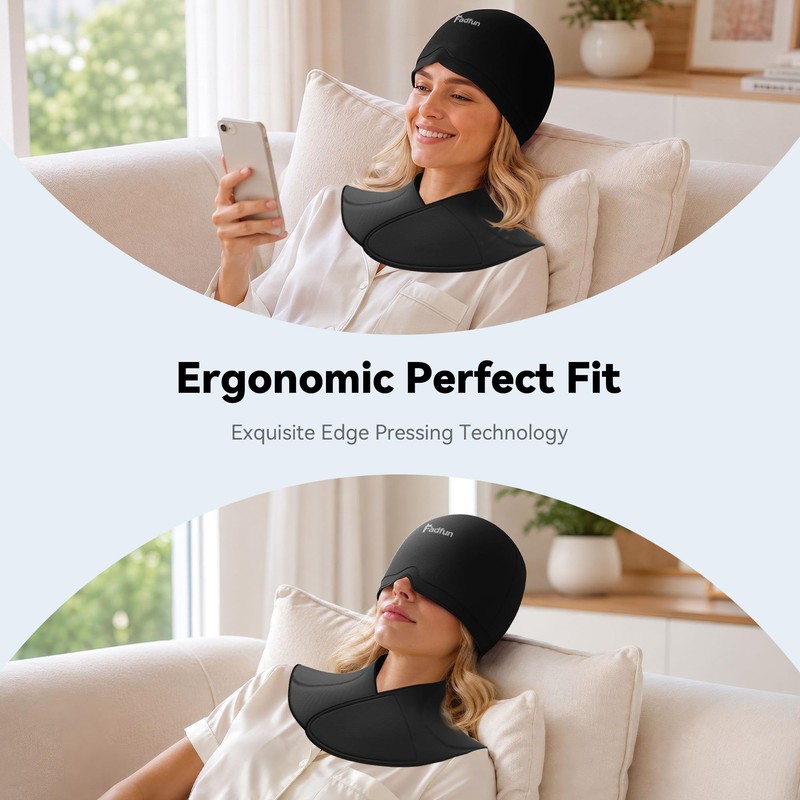 Migraine Relief Cap&Neck Ice Pack Wrap
